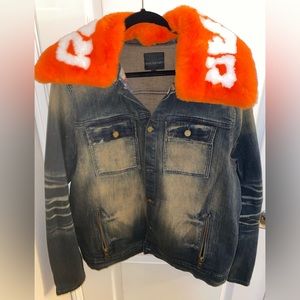 Rockstar Original Fur Collar Denim Jacket